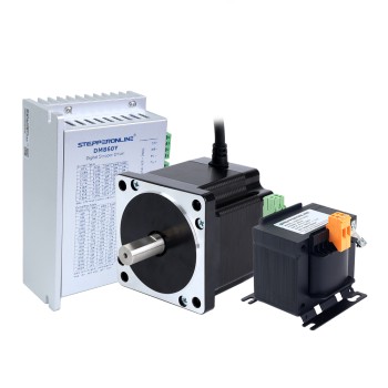 YS-serie 1-assige stappenmotor CNC-kit 4,8Nm(679,74oz.in) Nema 34 stappenmotor & driver & AC-transformator