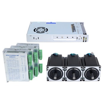 UK Aanbiedingen - YS Serie 3-as Stepper Kit 1,9Nm (269,06oz.in) Nema 23 Stepper Motor & Driver & 48V Voeding