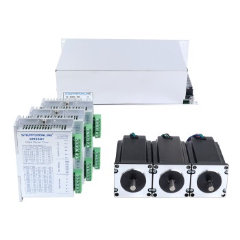 YS Serie 3-as Stepper Kit 3,00Nm (424,83oz.in) Nema 23 Stepper Motor & Driver & 48V Voeding