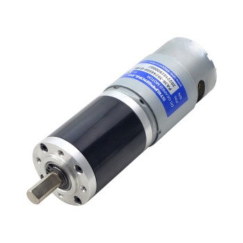 Geborstelde 24V DC motorreductor 25Kg.cm/17RPM met 189:1 planetaire tandwielkast