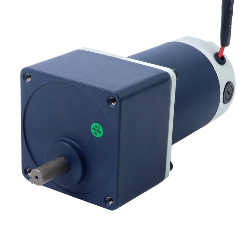 Geborsteld 12V 60W 10,00Nm(1416,12oz.in) 9RPM met 200:1 tandwielkast DC-reductiemotor - F5D60-12GN-18S/5GN200K | StepperOnline