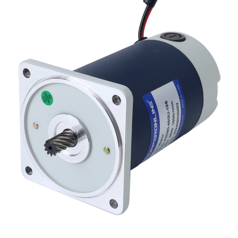 Geborsteld 48V 90W 1,93Nm(273,31oz.in) 360RPM met 5:1 tandwielkast DC-reductiemotor - F5D90-48GU-18S/5GU5KB | StepperOnline