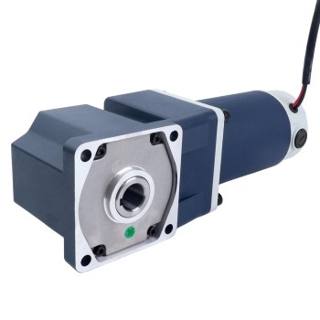 Geborsteld 24V 250W 17,43Nm(2468,30oz.in) 100RPM met 30:1 haakse versnellingsbak DC-reductiemotor