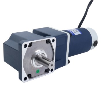 Geborsteld 24V 250W 5,62Nm(795,86oz.in) 300RPM met 10:1 haakse versnellingsbak DC-reductiemotor