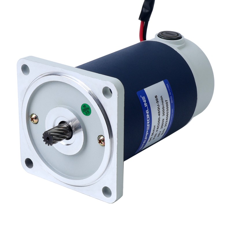 Geborsteld 48V 250W 3,22Nm(455,99oz.in) 600RPM met 5:1 tandwielkast DC-reductiemotor - F6D250-48GU-30S/6GU5K | StepperOnline