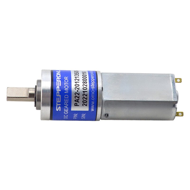 CN In de uitverkoop - Geborstelde 12V DC motorreductor 0,19Kg.cm/656RPM met 16:1 planetaire tandwielkast - CN-PA22-201213500-G16 | StepperOnline