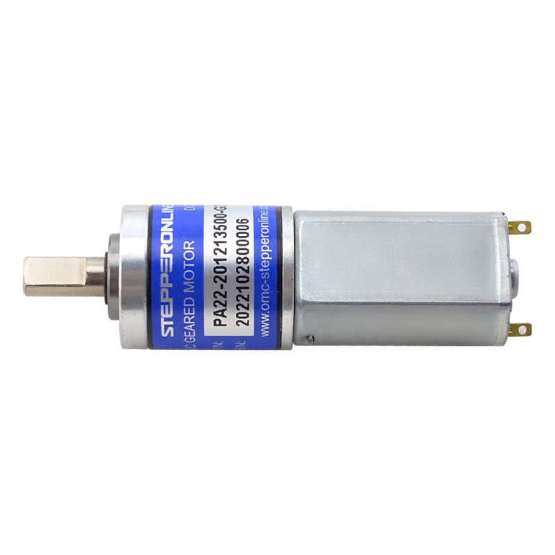 CN In de uitverkoop - Geborstelde 12V DC motorreductor 0,27Kg.cm/465RPM met 22,56:1 planetaire tandwielkast - CN-PA22-201213500-G23 | StepperOnline