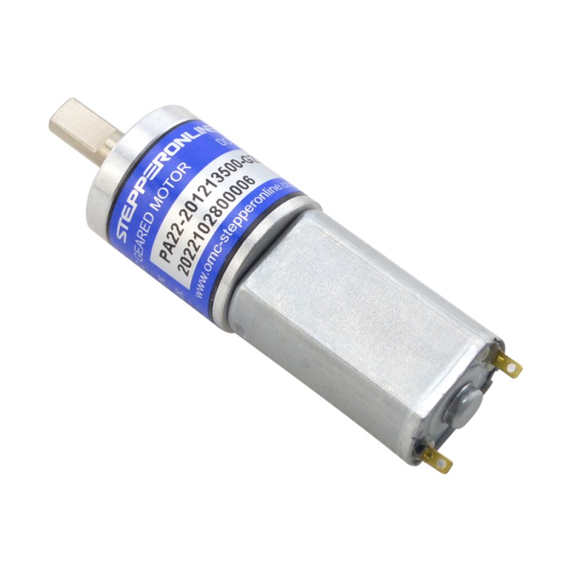 CN In de uitverkoop - Geborstelde 12V DC motorreductor 0,27Kg.cm/465RPM met 22,56:1 planetaire tandwielkast - CN-PA22-201213500-G23 | StepperOnline