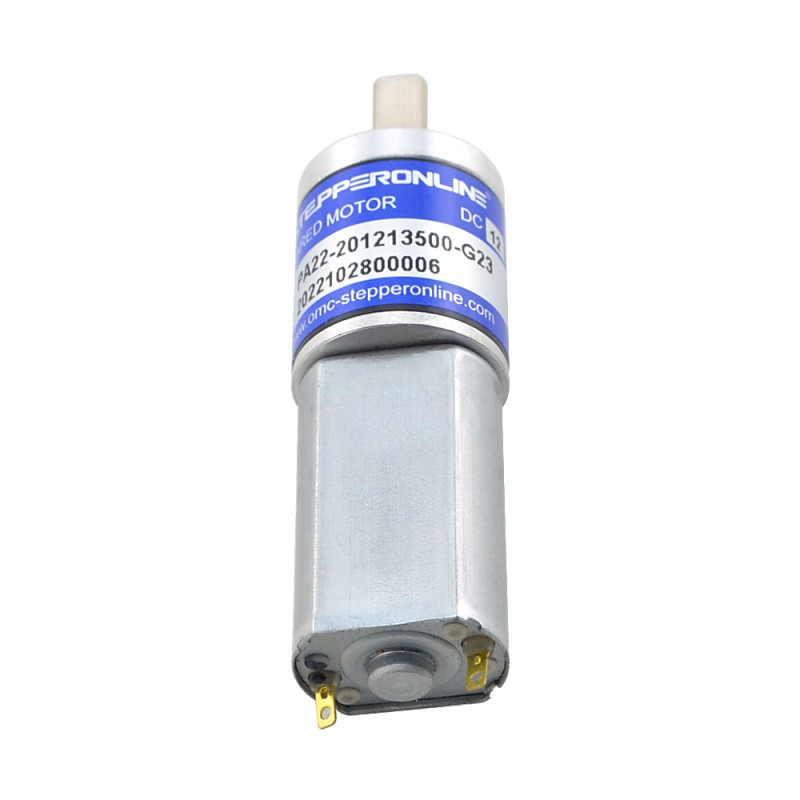CN In de uitverkoop - Geborstelde 12V DC motorreductor 0,27Kg.cm/465RPM met 22,56:1 planetaire tandwielkast - CN-PA22-201213500-G23 | StepperOnline