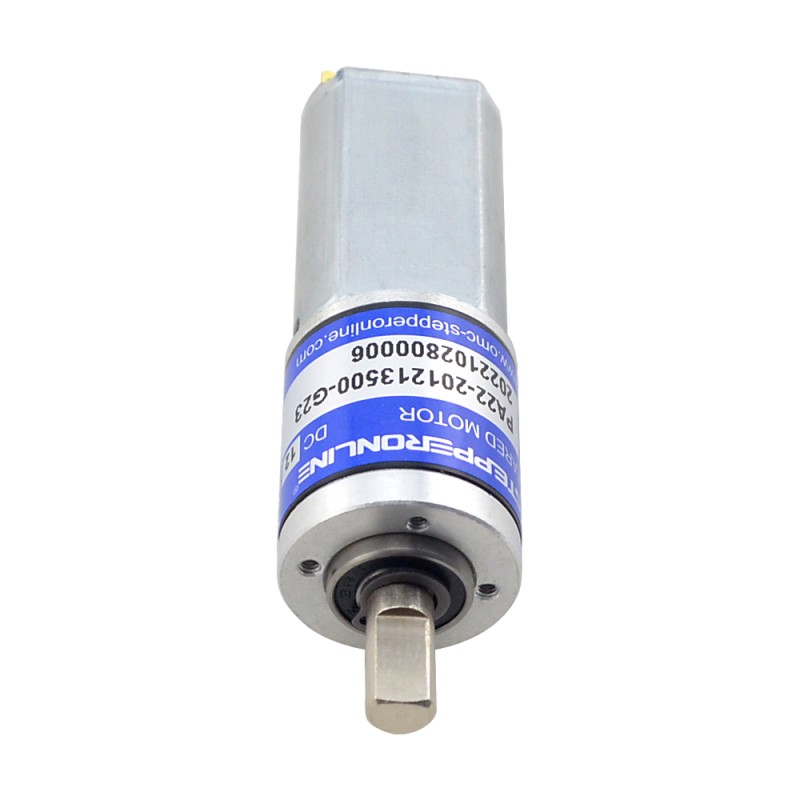 CN In de uitverkoop - Geborstelde 12V DC motorreductor 0,27Kg.cm/465RPM met 22,56:1 planetaire tandwielkast - CN-PA22-201213500-G23 | StepperOnline