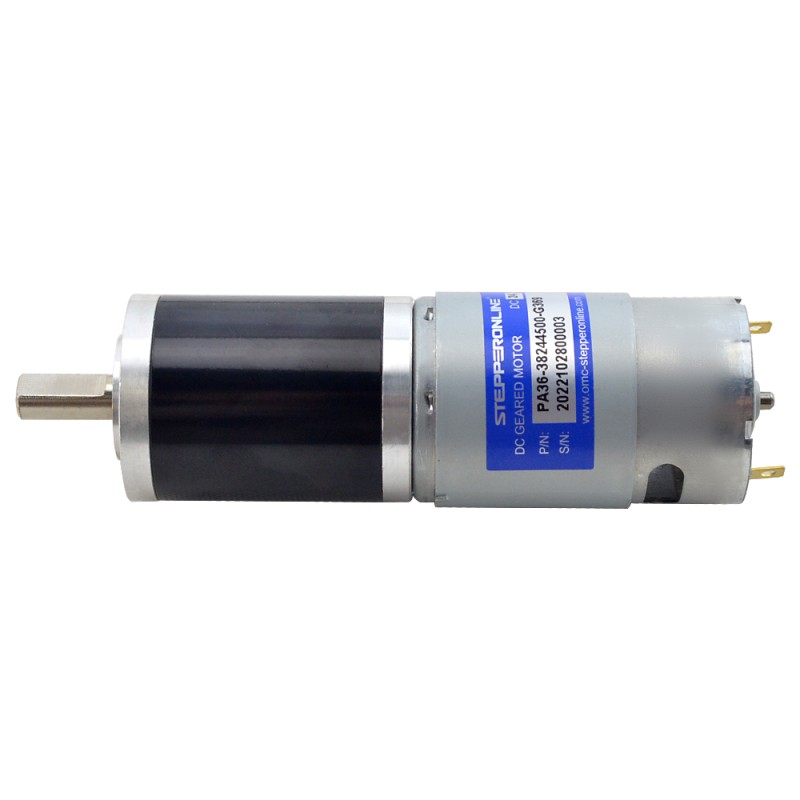 Geborstelde 24V DC motorreductor 30Kg.cm/8.9RPM met 369:1 planetaire tandwielkast