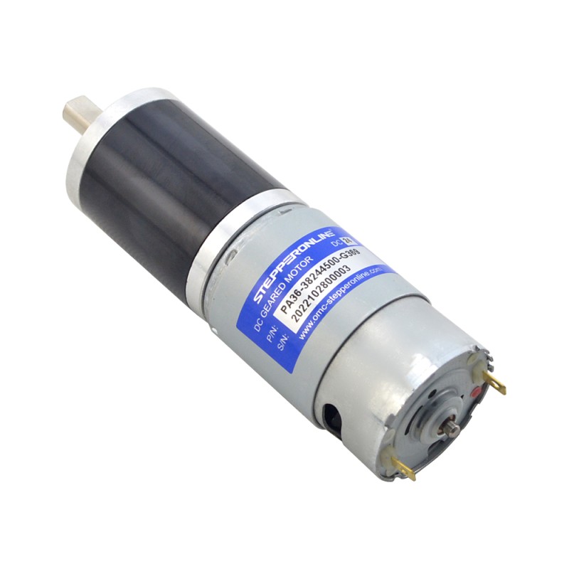 Geborstelde 24V DC motorreductor 30Kg.cm/8.9RPM met 369:1 planetaire tandwielkast