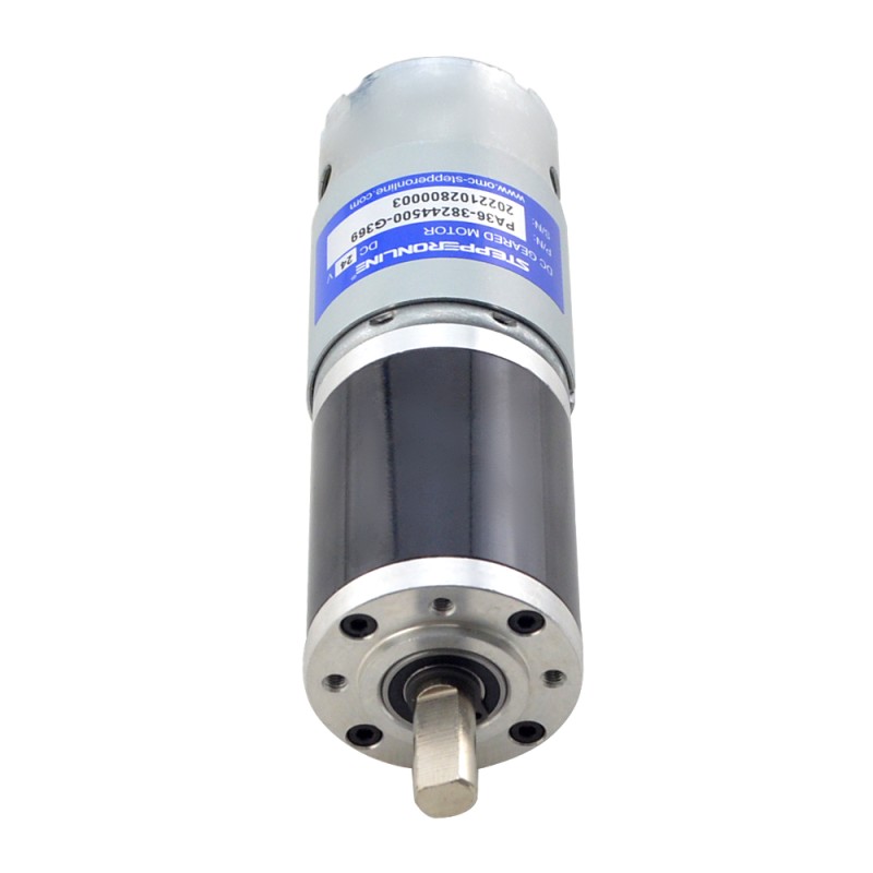 Geborstelde 24V DC motorreductor 30Kg.cm/8.9RPM met 369:1 planetaire tandwielkast