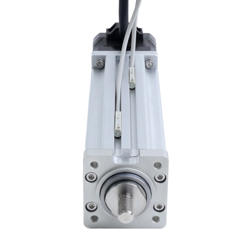 Nema 17 Kogelomloopspindel Elektrische Cilinder 1,5A Slag 75mm 0,25Nm(35,40oz.in) Lead 5mm(0,19685) met Eindschakelaar - LCB17S13BVL15-75D | StepperOnline