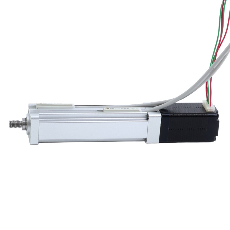 Nema 8 Kogelomloopspindel Elektrische Cilinder 0,5A Slag 40mm 0,02Nm(2,83oz.in) Lead 1mm(0,03937) met Eindschakelaar - LCB8S15BSS05-40D | StepperOnline