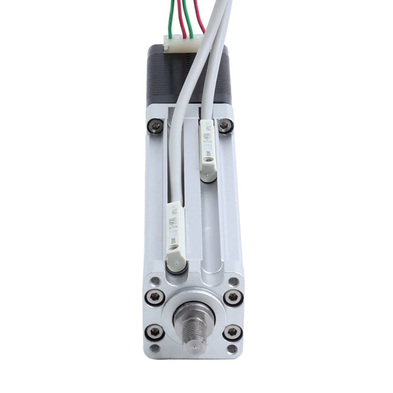 Nema 8 Kogelomloopspindel Elektrische Cilinder 0,5A Slag 40mm 0,02Nm(2,83oz.in) Lead 1mm(0,03937) met Eindschakelaar - LCB8S15BSS05-40D | StepperOnline