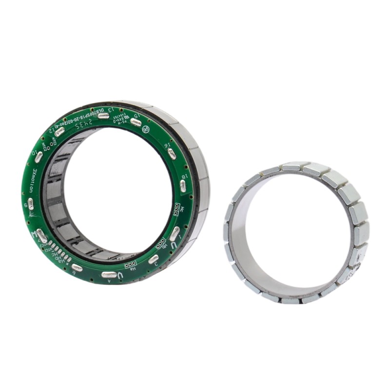 SFI Serie 272W 48VDC Frameless Koppelmotor 1.3Nm 69mm Frame Diameter - 70SFI18-4827-124B | StepperOnline