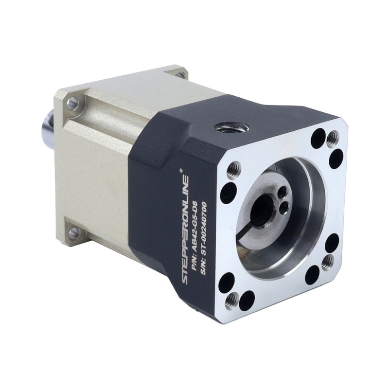 AB-serie 42mm 5:1 spiraalvormige planetaire versnellingsbak speling 5arcmin voor servomotoren IP65 - AB42-G5-D8 | StepperOnline