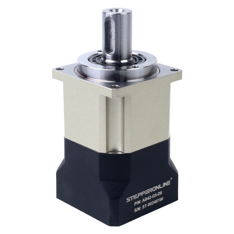 AB-serie 42mm 5:1 spiraalvormige planetaire versnellingsbak speling 5arcmin voor servomotoren IP65 - AB42-G5-D8 | StepperOnline