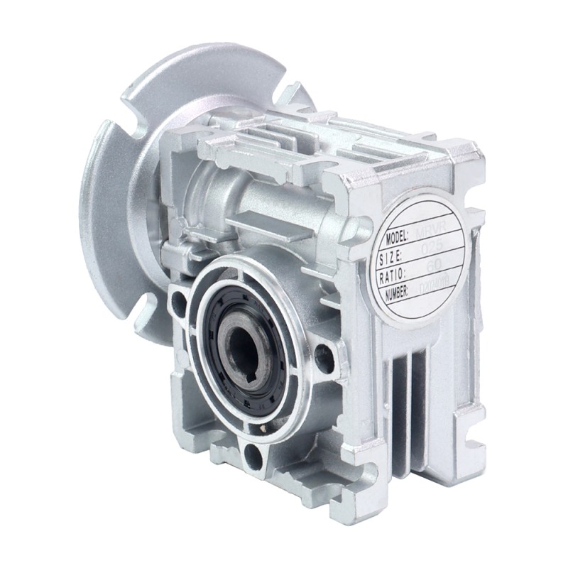 MRVR025 Wormwielkast 25:1 verhouding φ9mm ingaande as met 56B14 motor ingaande flens