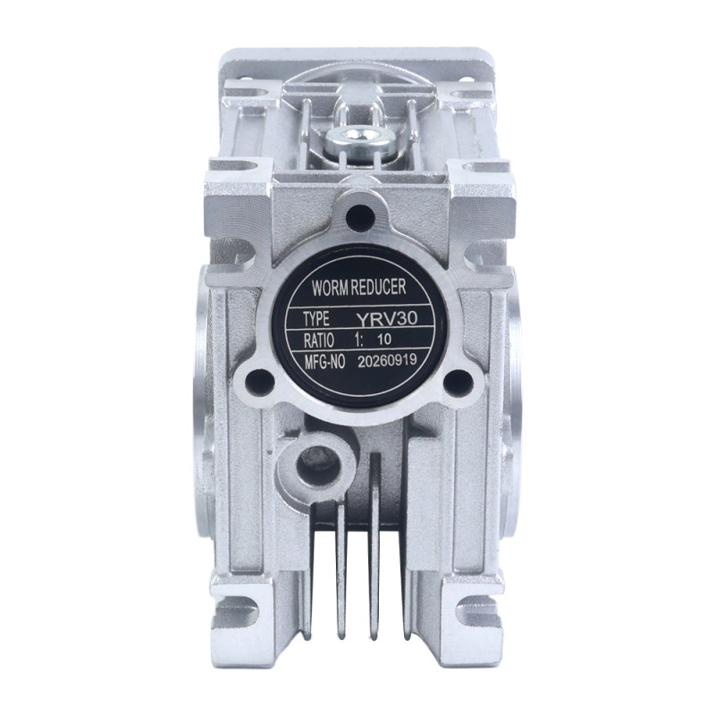 10:1 Wormwiel Tandwielkast YRV30 Wormwiel Speed Reducer 11mm ingang as diameter - YRV30-G10-D11 | StepperOnline