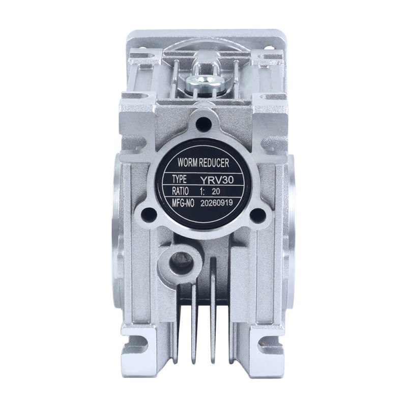 20:1 Wormwiel Tandwielkast YRV30 Wormwiel Speed Reducer 9mm ingang as diameter - YRV30-G20-D9 | StepperOnline