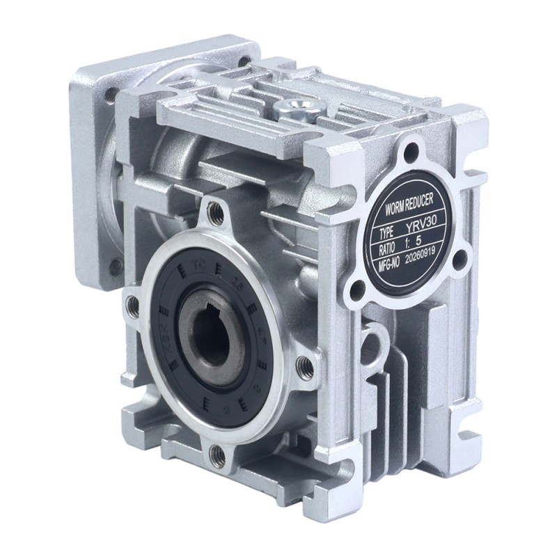 5:1 Wormwiel Tandwielkast YRV30 Wormwiel Speed Reducer 9mm ingang as diameter - YRV30-G5-D9 | StepperOnline