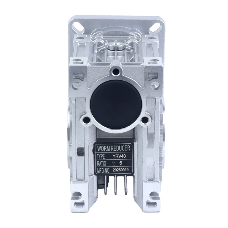 5:1 Wormwiel Tandwielkast YRV40 Wormwiel Speed Reducer 14mm ingang as diameter - YRV40-G5-D14 | StepperOnline