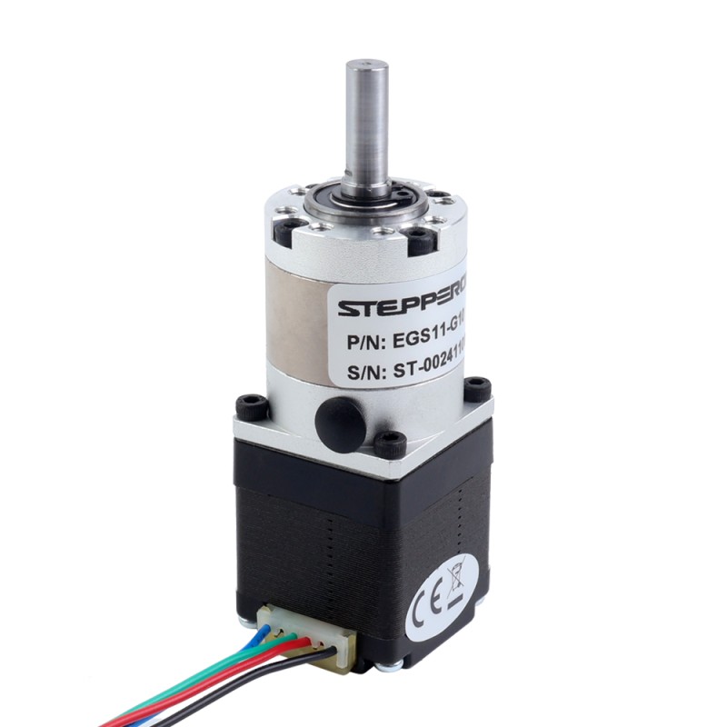 Nema 11 stappenmotor bipolair L=33mm met planetaire versnellingsbak EG-serie overbrengingsverhouding 10:1 - 11HS12-0704S-EGS10 | StepperOnline