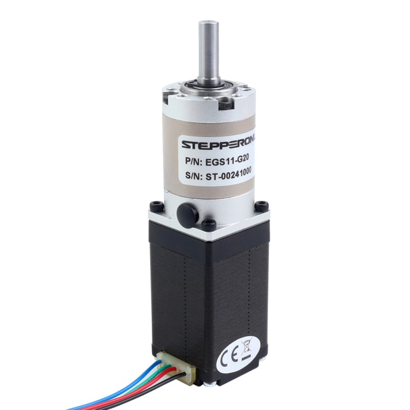 Nema 11 stappenmotor bipolair L=51mm met planetaire versnellingsbak EG-serie overbrengingsverhouding 20:1 - 11HS20-0704S-EGS20 | StepperOnline