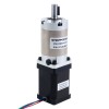 Nema 14 Stappenmotor bipolair L=52mm w/ met planetaire versnellingsbak EG-serie overbrengingsverhouding 100:1 - 14HS20-1504S-EGS100 | StepperOnline