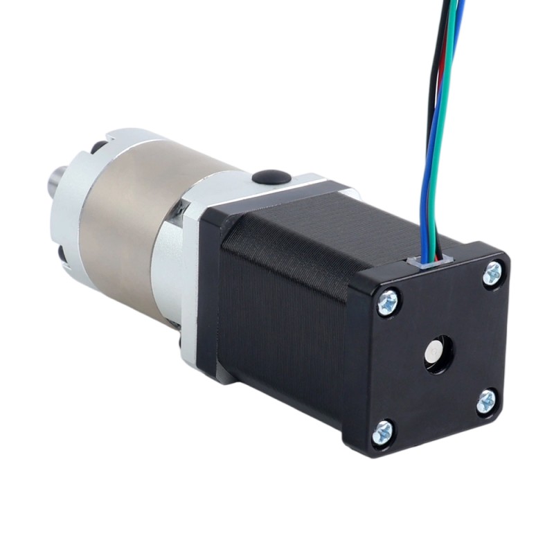 Nema 14 Stappenmotor bipolair L=52mm w/ met planetaire versnellingsbak EG-serie overbrengingsverhouding 20:1 - 14HS20-1504S-EGS20 | StepperOnline