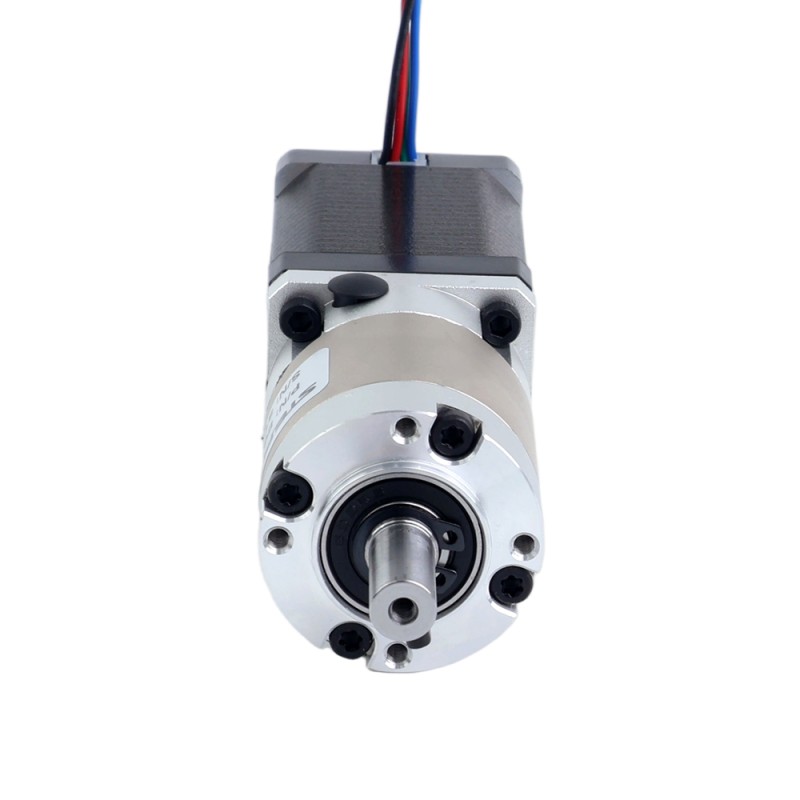 Nema 14 Stappenmotor bipolair L=52mm w/ met planetaire versnellingsbak EG-serie overbrengingsverhouding 20:1 - 14HS20-1504S-EGS20 | StepperOnline