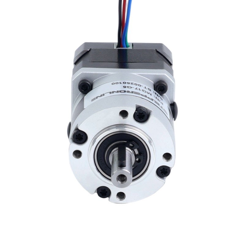 Nema 17 Stappenmotor bipolair L=34mm w/ met planetaire versnellingsbak MG-serie overbrengingsverhouding 10:1 - 17HS13-0404S-MG10 | StepperOnline