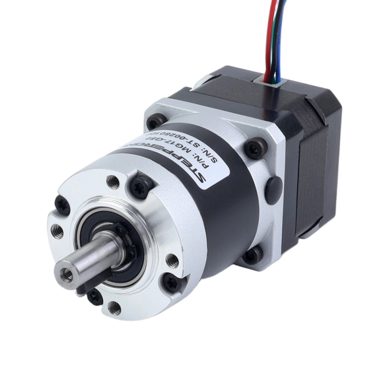 Nema 17 Stappenmotor bipolair L=34mm w/ met planetaire versnellingsbak MG-serie overbrengingsverhouding 20:1 - 17HS13-0404S-MG20 | StepperOnline