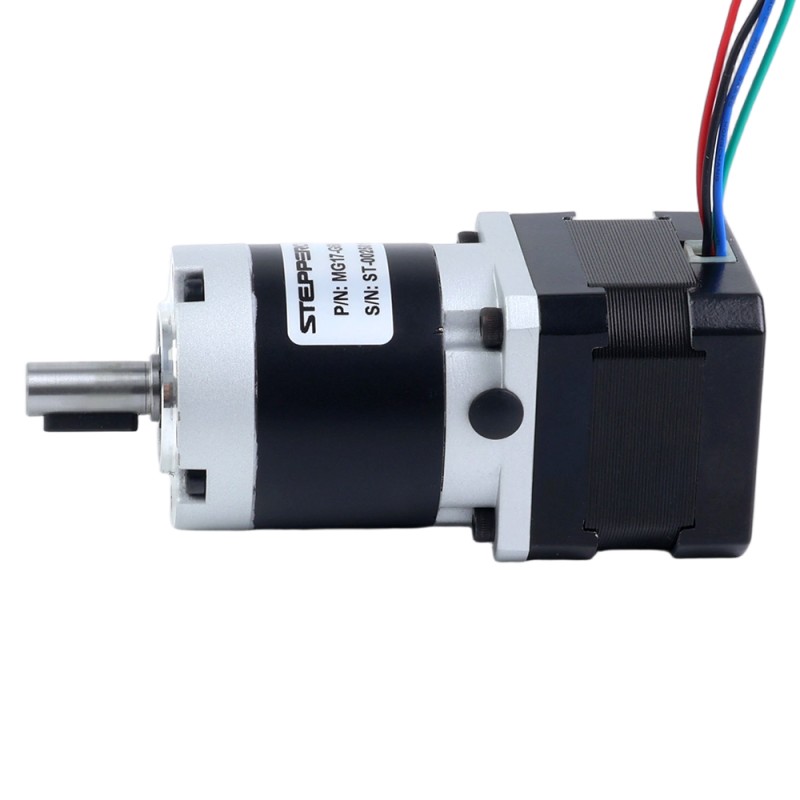 Nema 17 Stappenmotor bipolair L=34mm w/ met planetaire versnellingsbak MG-serie overbrengingsverhouding 20:1 - 17HS13-0404S-MG20 | StepperOnline