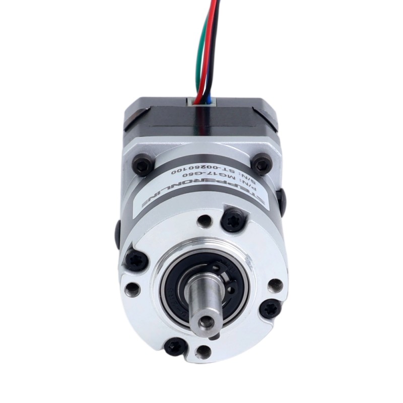 Nema 17 Stappenmotor bipolair L=34mm w/ met planetaire versnellingsbak MG-serie overbrengingsverhouding 20:1 - 17HS13-0404S-MG20 | StepperOnline