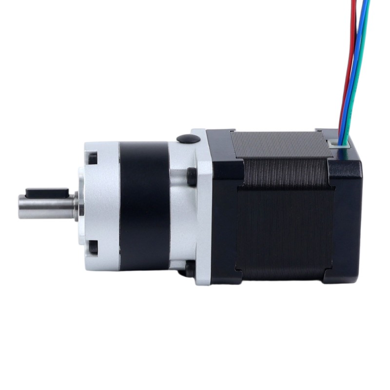 Nema 17 Stappenmotor bipolair L=48mm w/ met planetaire versnellingsbak MG-serie overbrengingsverhouding 5:1 - 17HS19-1684S-MG5 | StepperOnline