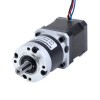 Nema 17 Stappenmotor bipolair L=48mm w/ met planetaire versnellingsbak MG-serie overbrengingsverhouding 50:1 - 17HS19-1684S-MG50 | StepperOnline