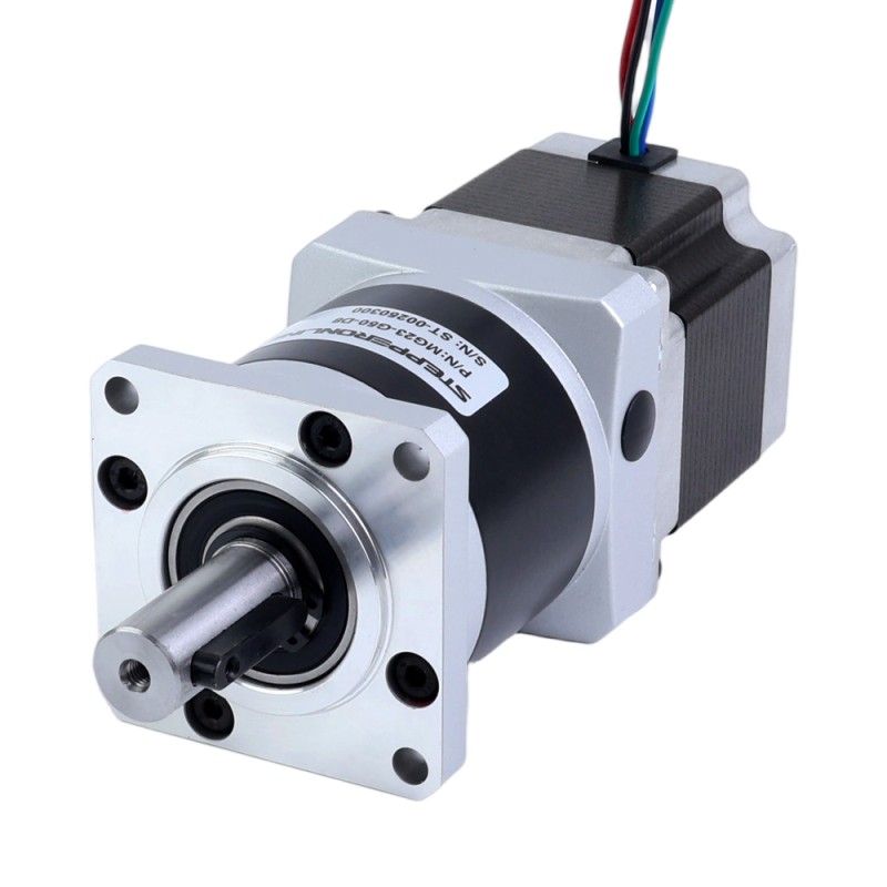 Nema 23 Stappenmotor bipolair L=54.5mm w/ met planetaire versnellingsbak MG-serie overbrengingsverhouding 20:1 - 23HS22-2904S-MG20 | StepperOnline