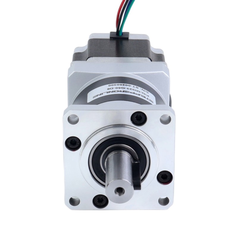 Nema 23 Stappenmotor bipolair L=54.5mm w/ met planetaire versnellingsbak MG-serie overbrengingsverhouding 20:1 - 23HS22-2904S-MG20 | StepperOnline