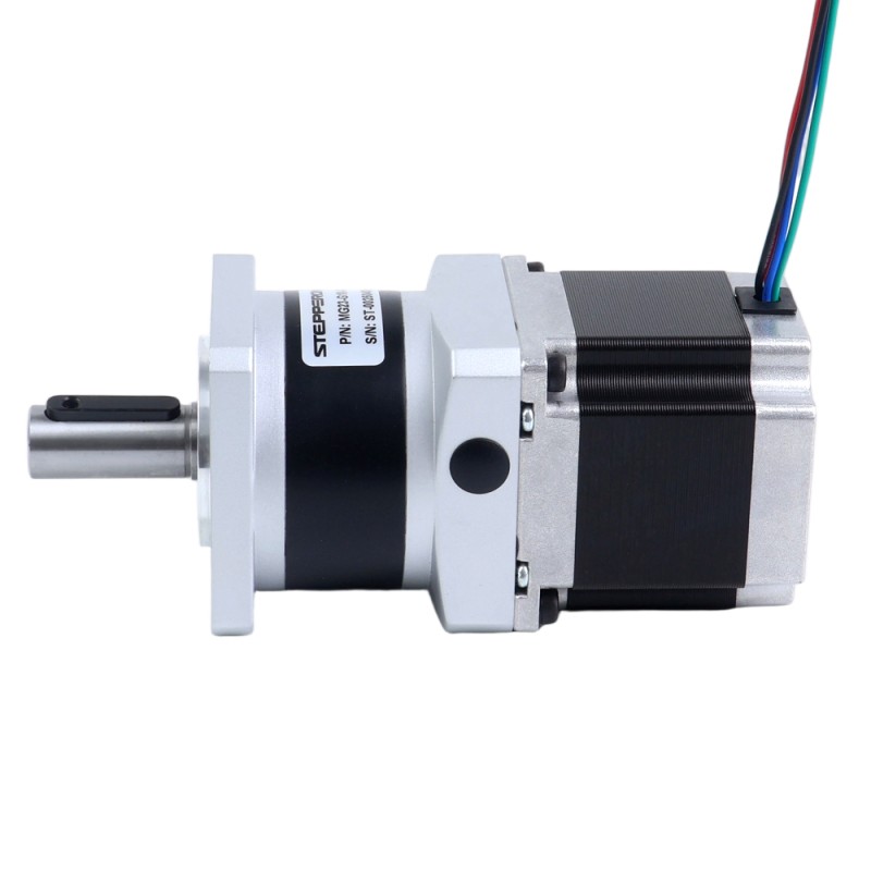 Nema 23 Stappenmotor bipolair L=54.5mm w/ met planetaire versnellingsbak MG-serie overbrengingsverhouding 5:1 - 23HS22-2904S-MG5 | StepperOnline