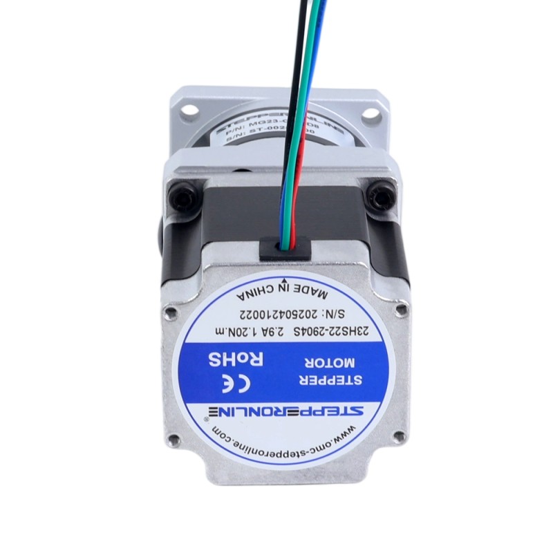 Nema 23 Stappenmotor bipolair L=54.5mm w/ met planetaire versnellingsbak MG-serie overbrengingsverhouding 5:1 - 23HS22-2904S-MG5 | StepperOnline