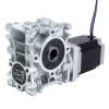 Nema 23 stappenmotor 76mm overbrengingsverhouding 15:1 Wormwiel Tandwielkast NMRVS30 Wormwiel Speed Reducer - 23HS30-2804S-RVS30-G15 | StepperOnline