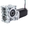 Nema 23 stappenmotor 113mm overbrengingsverhouding 15:1 Wormwiel Tandwielkast NMRVS30 Wormwiel Speed Reducer - 23HS45-4204S-RVS30-G15 | StepperOnline