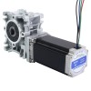 Nema 23 stappenmotor 113mm overbrengingsverhouding 15:1 Wormwiel Tandwielkast NMRVS30 Wormwiel Speed Reducer - 23HS45-4204S-RVS30-G15 | StepperOnline