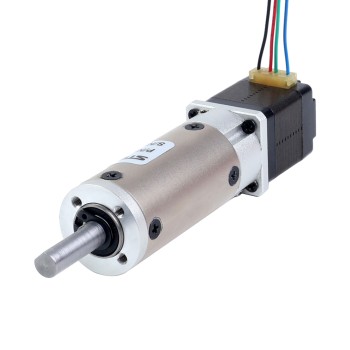 Nema 8 stappenmotor bipolair L=28mm met planetaire versnellingsbak EG-serie overbrengingsverhouding 100:1