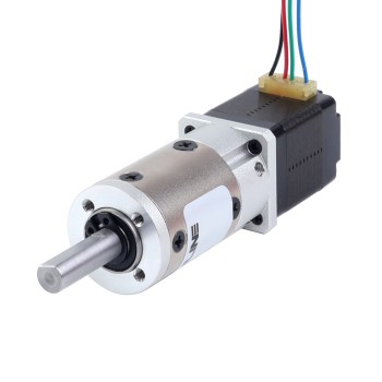 Nema 8 stappenmotor bipolair L=28mm met planetaire versnellingsbak EG-serie overbrengingsverhouding 5:1