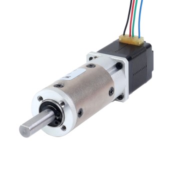 Nema 8 stappenmotor bipolair L=28mm met planetaire versnellingsbak EG-serie overbrengingsverhouding 50:1