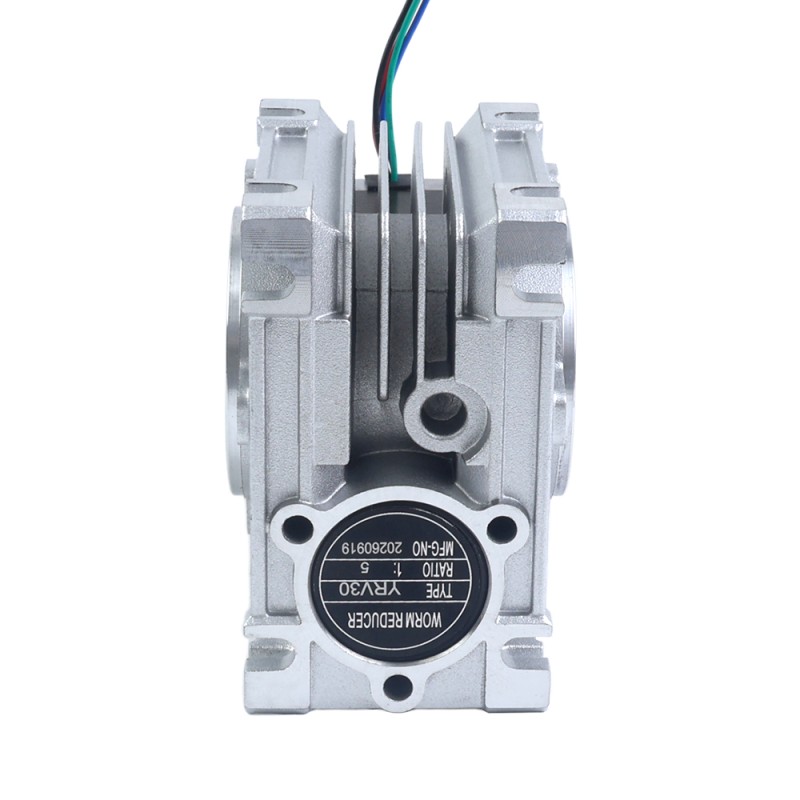 Nema 23 stappenmotor 76mm overbrengingsverhouding 5:1 Wormwiel Tandwielkast YRV30 Wormwiel Speed Reducer - 23HS30-2804S-YRV30-G5 | StepperOnline Nema 23 stappenmotor 76mm overbrengingsverhouding 5:1 Wormwiel Tandwielkast YRV30 Wormwiel Speed Reducer - 23HS30-2804S-YRV30-G5 | StepperOnline